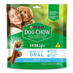 Petisco Dog Chow Extra Life Saude Oral para Caes de Porte Mini e Pequeno - 105g
