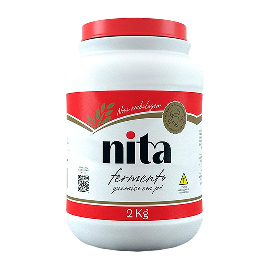 Fermento Químico em Pó Nita 2kg Pote