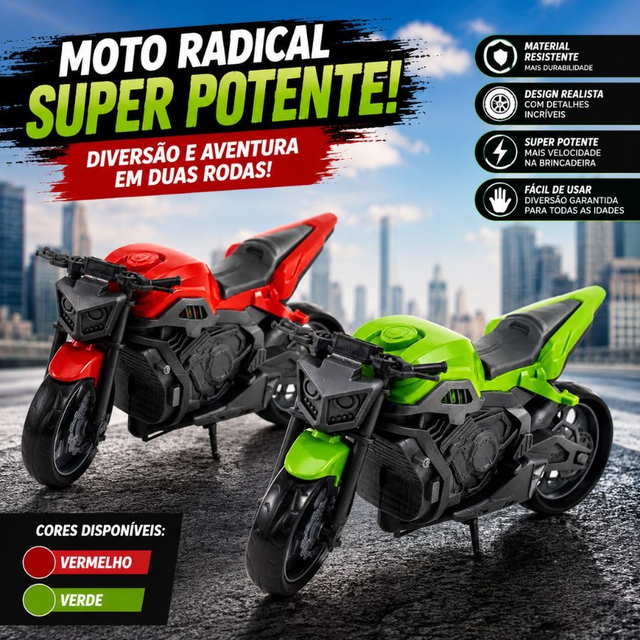 Moto Miniatura Brinquedo Infantil Mini Moto Modelo Hornet Esportiva