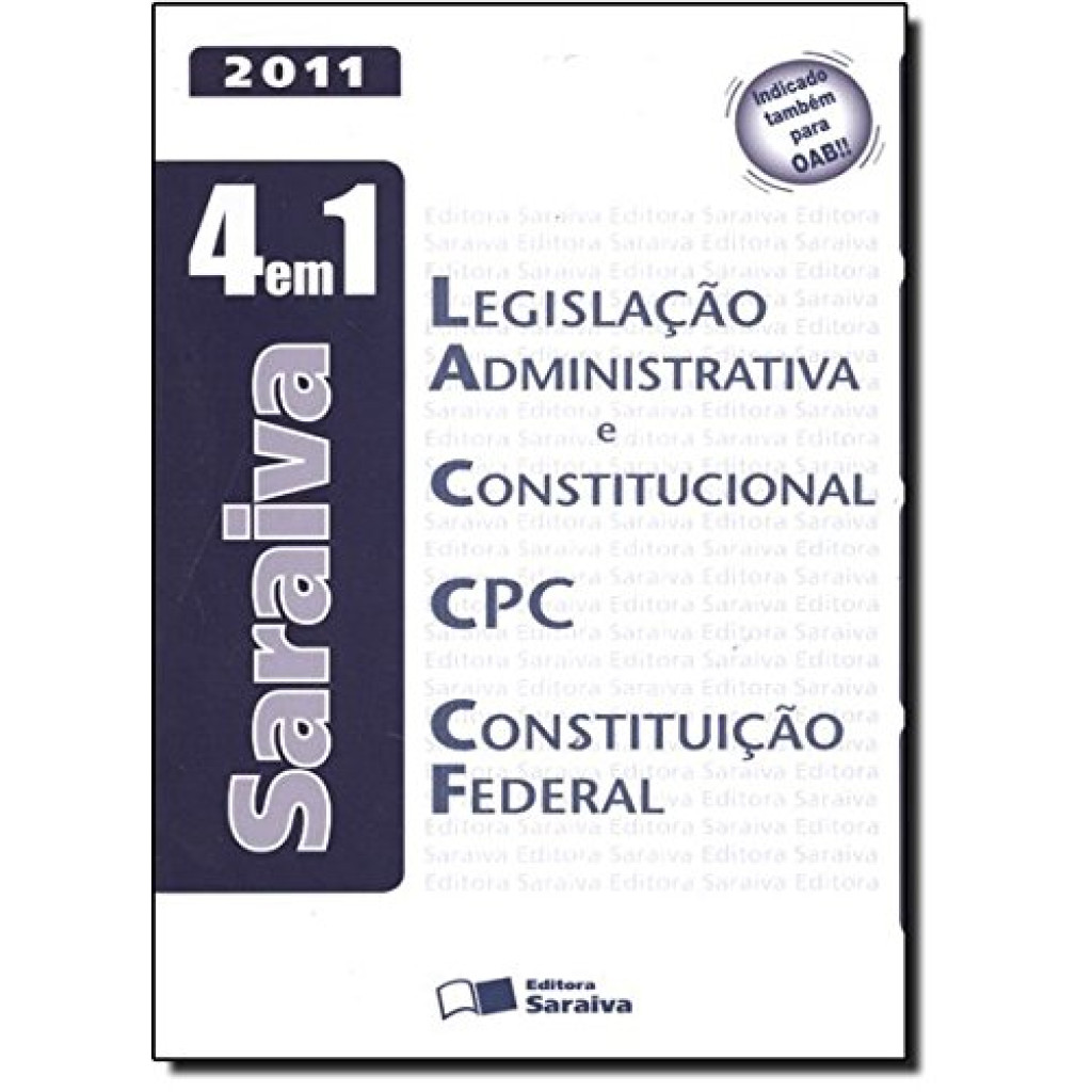 Legislação Administrativa e Constitucional, C P C e Constituição Federal - 4 em 1
