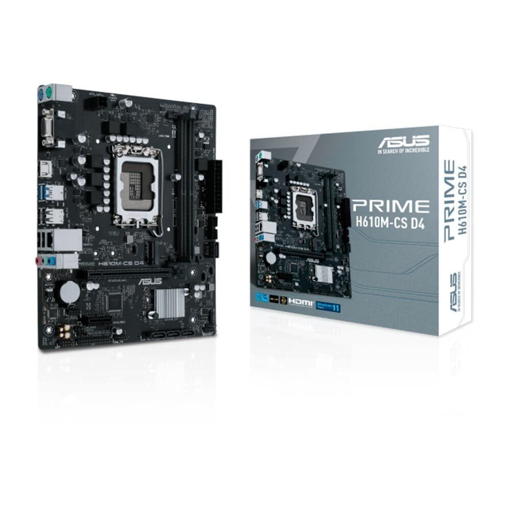 Placa Mãe  Intel H610M-D LGA 1700 micro-ATX DDR5 PCIe 4.0 slot M.2 Realtek 1 Gb Ethernet HDMI VGA USB 3.2 Gen 1 SATA 6 G
