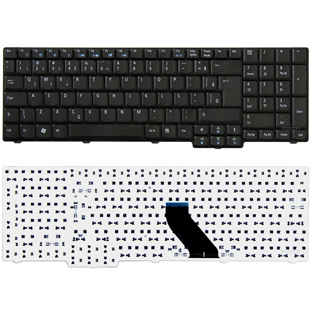 Teclado Compatível Com Notebook Acer Aspire 7100 7720 8920 8930 9301 9410 9420 - Emachines E528 E728 Ms2253