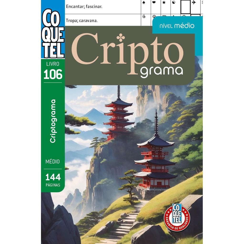 Livro Coquetel | Criptograma 106 | Nível médio em Oferta na Shopee