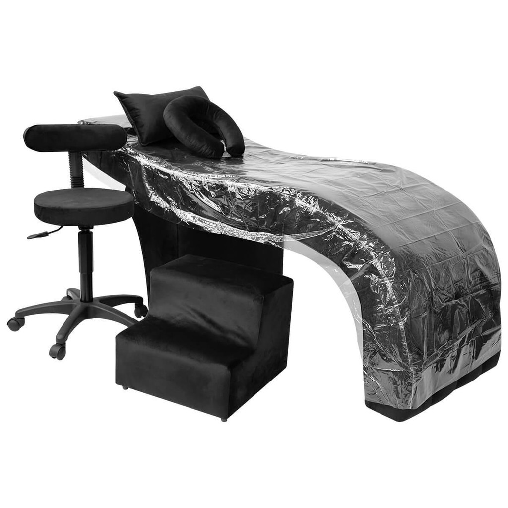 Kit Maca Estética Charme para Cílios + Mocho + Escada + Capa Veludo Cor:Veludo Preto em Oferta na Shopee