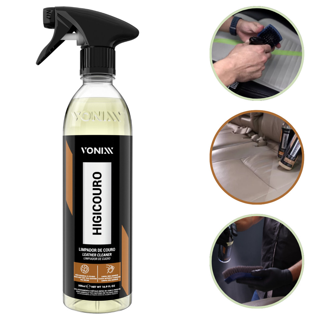 Higicouro Vonixx Limpa E Higieniza - Couro Limpo e Com Aspecto de Novo em Oferta na Shopee