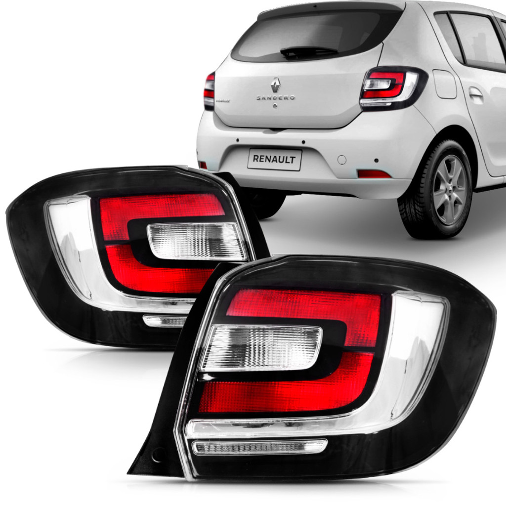 Par Lanterna Sandero 2014 2015 2016 2017 2018 2019 2020 Fumê em Oferta na Shopee