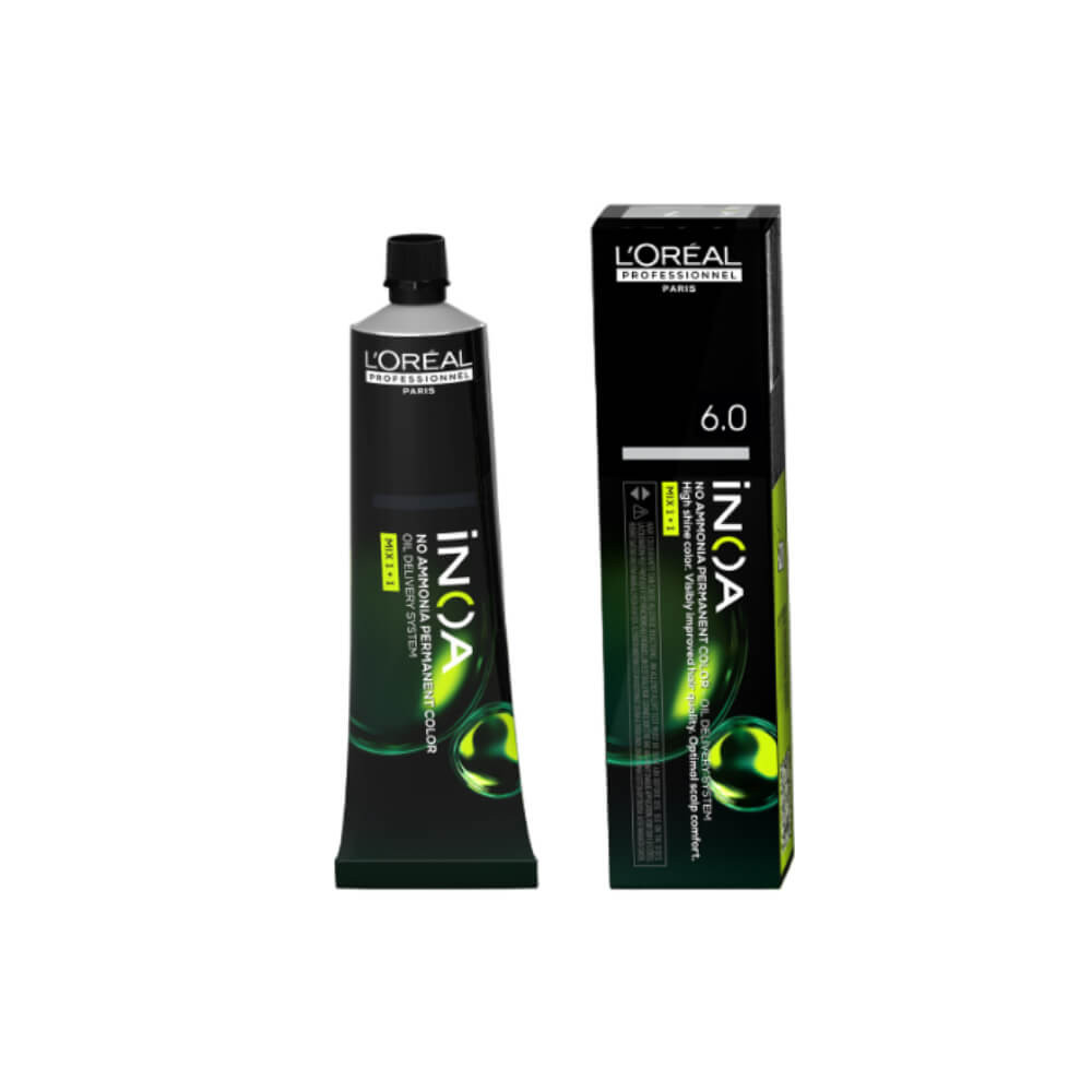 Coloração L'Oréal Professionnel Inoa 6.0 Louro Escuro Profundo 60ml em Oferta na Shopee