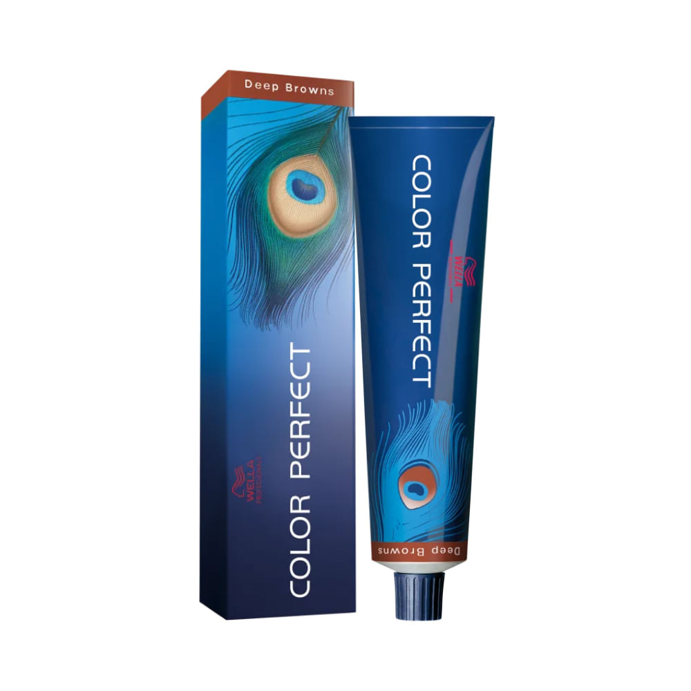 Coloração Color Perfect Deep Browns 7/7 Louro Médio Marrom 60g em Oferta na Shopee