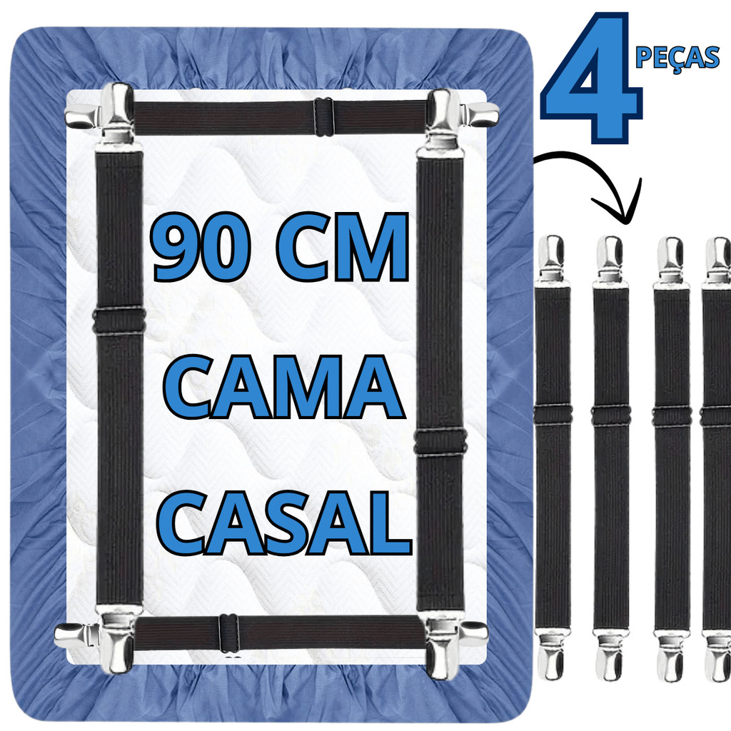 Prendedor Lençol Com Elástico Ajustável Para Colchão Cama Sofa lençol 2 Pontas Casal