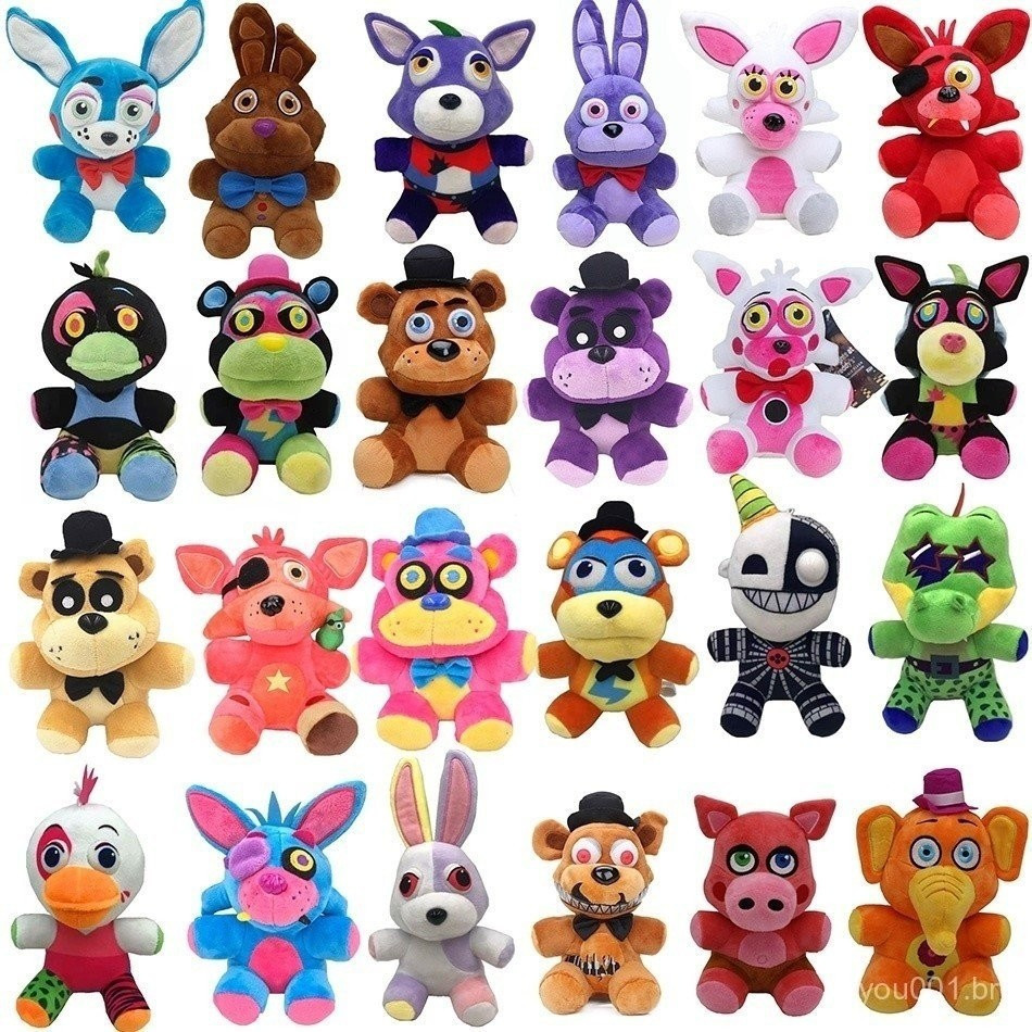 Pelúcia Five Nights at Freddy's Urso Foxy Bonnie Brinquedos de pelúcia FNAF Boneca Soft - Bonecos - Bonecos - Bonecos