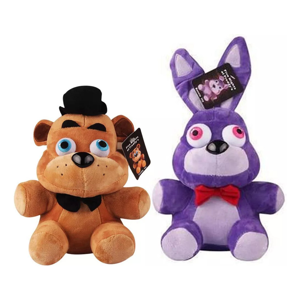2 Peças De Brinquedos De Pelúcia Fnaf Bonnie Freddy, Belo Co