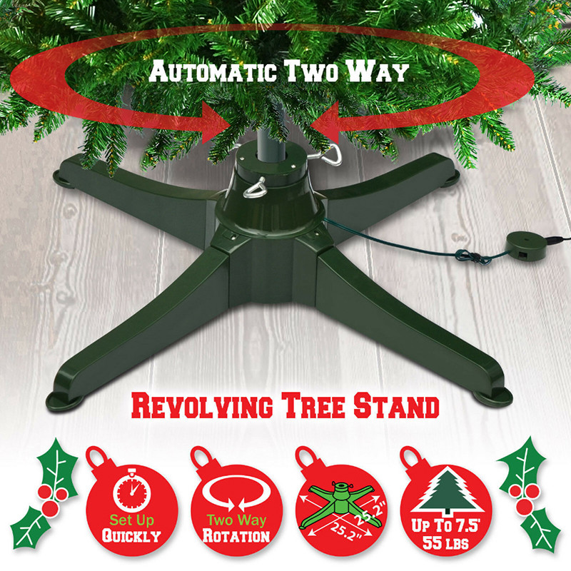 Base Rotativa para Árvore de Natal | Suporte Elétrico | Acessório Natalino