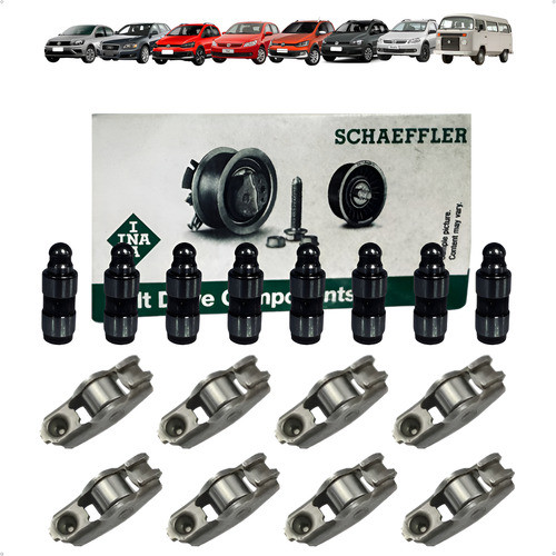 Kit 8 Tucho + Balancim Original Ina Audi A3 1.6 8v 2001 2002