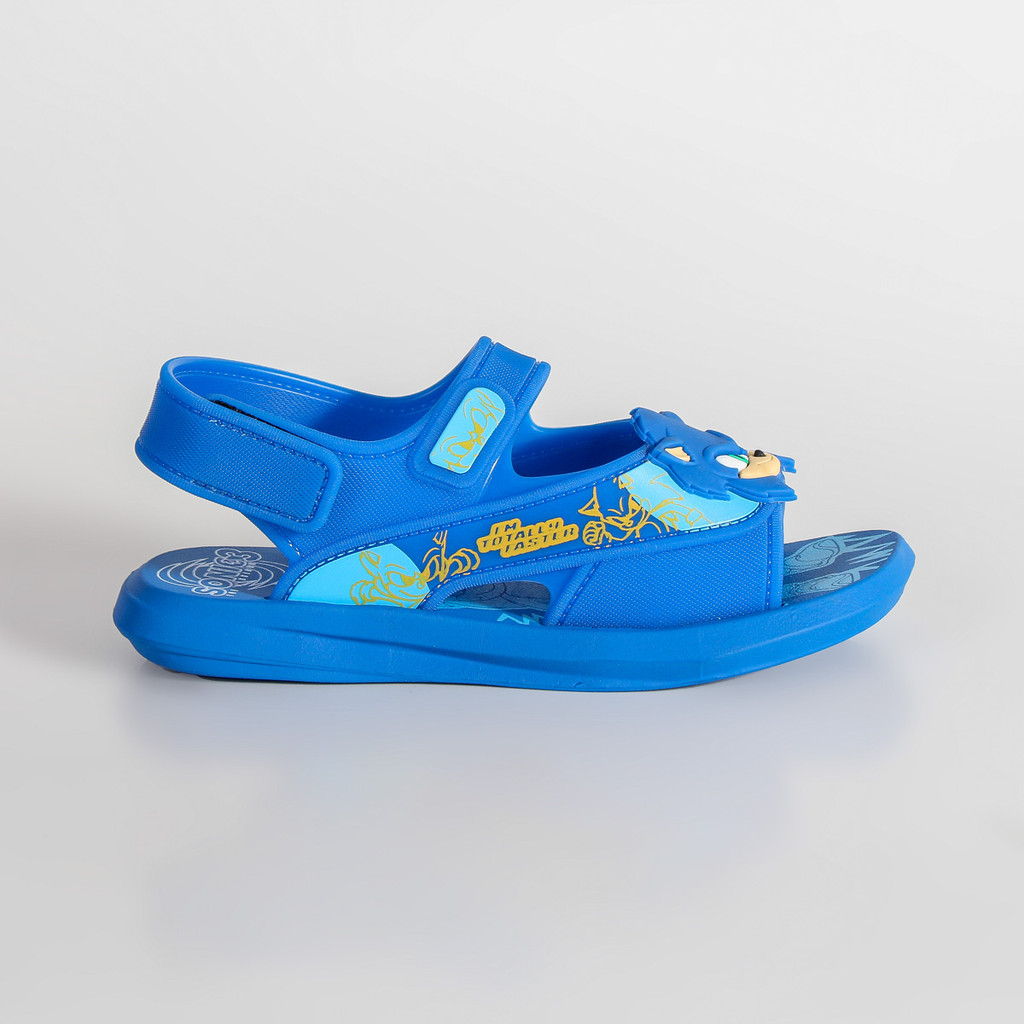 Sandália Infantil Sonic Rush Grendene Kids 23353 Azul Medio