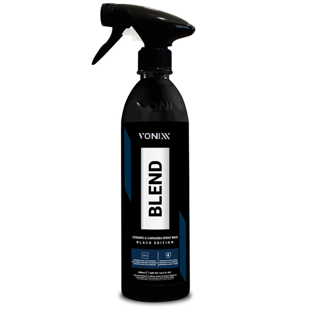 Vonixx Blend Ceramic Carnaúba Spray Wax 500ml Black Edition Cera com Sio2 Brilho Pronto Uso em Oferta na Shopee