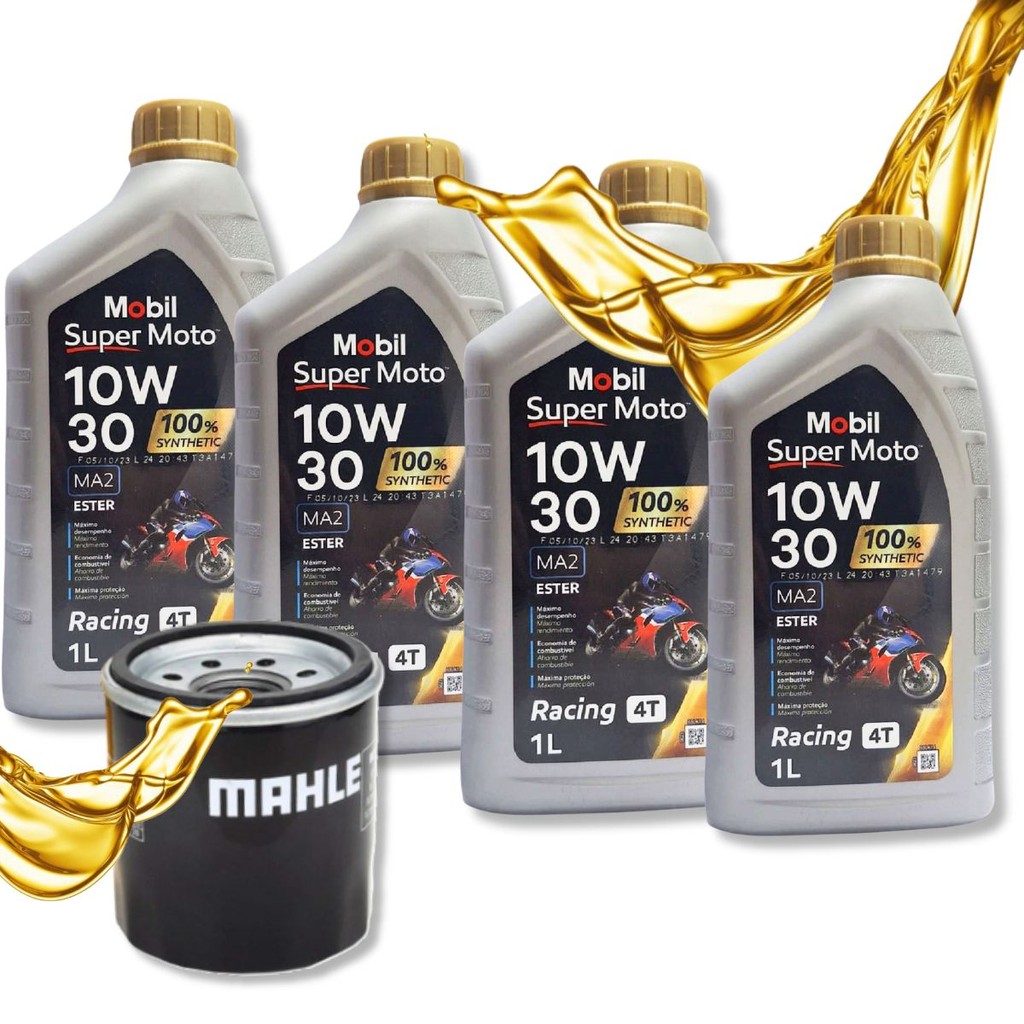 Troca de Óleo Nc 700x Nc 750x Vfr 1200 Mobil Sintético 10w30 + Filtro em Oferta na Shopee