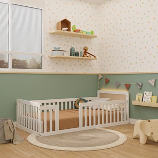 Cama Montessoriana Solteiro com Led Giulia Rattan Casatema MadeiraOriginals em Oferta na Shopee