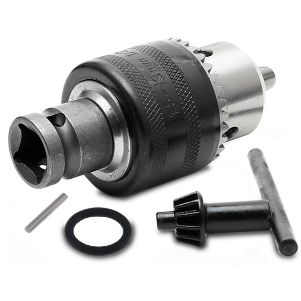 Kit Mandril Com Adaptador De Chave De Impacto 13mm Com Chave The Black Tools