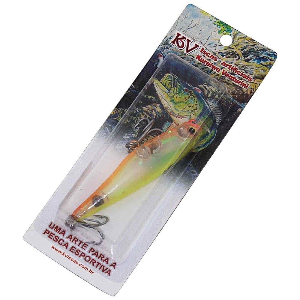 Isca Artificial De Pesca Zara Stick KV Camurim 70 7cm 7gr Cor 09 – Função Popper