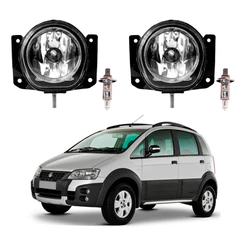 Par Farol Milha Lampada Fiat Idea Adventure 1.8 2006 A 2010