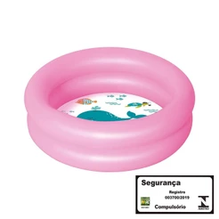 Banheira Inflável 28 Litros - rosa