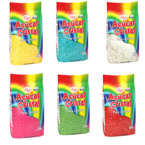 Açucar colorido 500g Arcolor - Escolha a cor em Oferta na Shopee