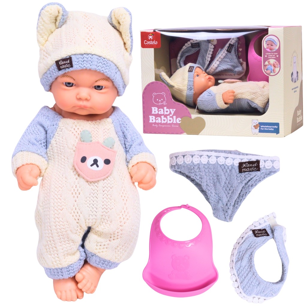 Boneca Bebe Reborn Articulada Infantil C/ Acessórios Castela em Oferta na Shopee