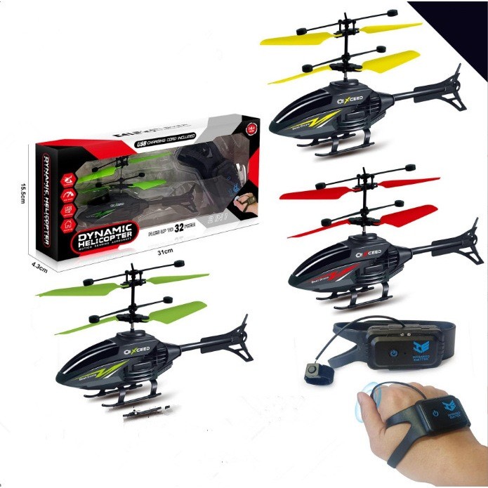 Mini Drone De Helicóptero Brinquedo Voador Sensor Infravermelho Indução Recarregável/USB Carregamento Avião Helicoptero