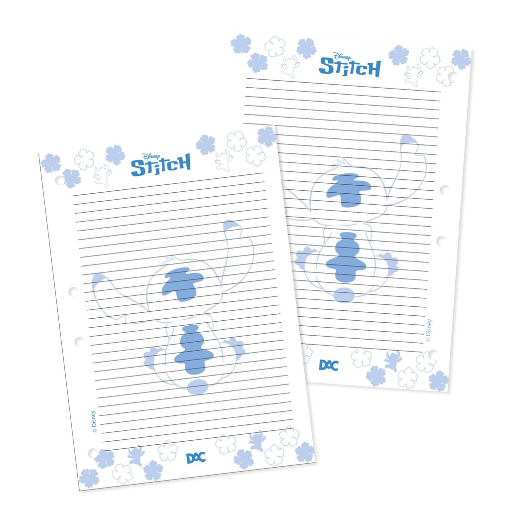 Refil de Folhas Stitch para Fichário Pequeno - Dac