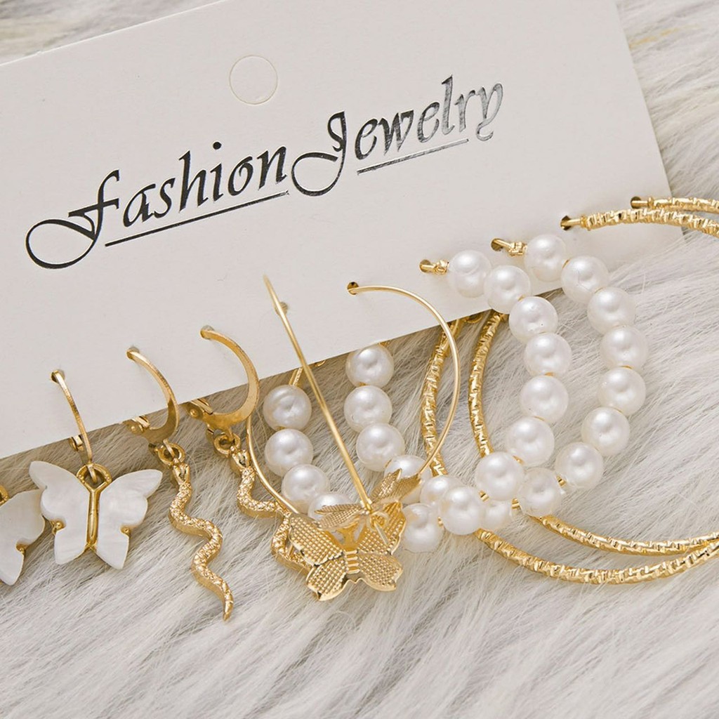Detalhes do Kit Brincos 12 Pares Dourados - Variados e Versáteis