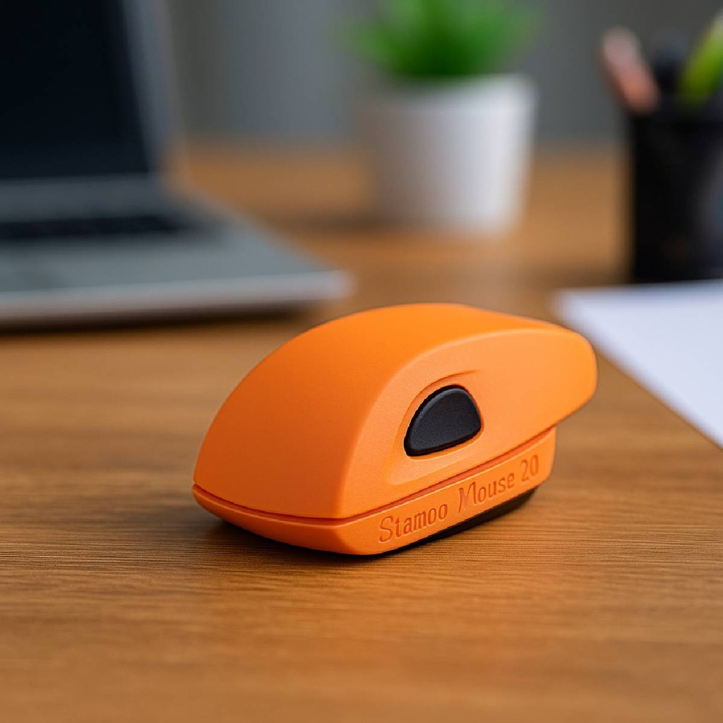 Carimbo Personalizado Colop Pocket Stamp Mouse 20 Laranja
