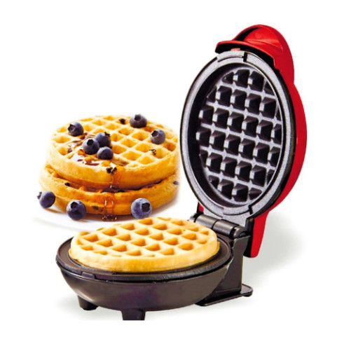 Imagem Mini Máquina de Waffles Elétrica Casa Cozinha Fazer Waffle Panquecas Automático 110 v