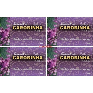 Kit 4un Sabonete Carobinha 90g - Bionature em Oferta na Shopee