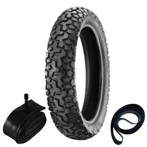Pneu Xre 190 Xtz Crosser 110/90-17 K280 Trail On Off Kenda + Câmara + Cinta