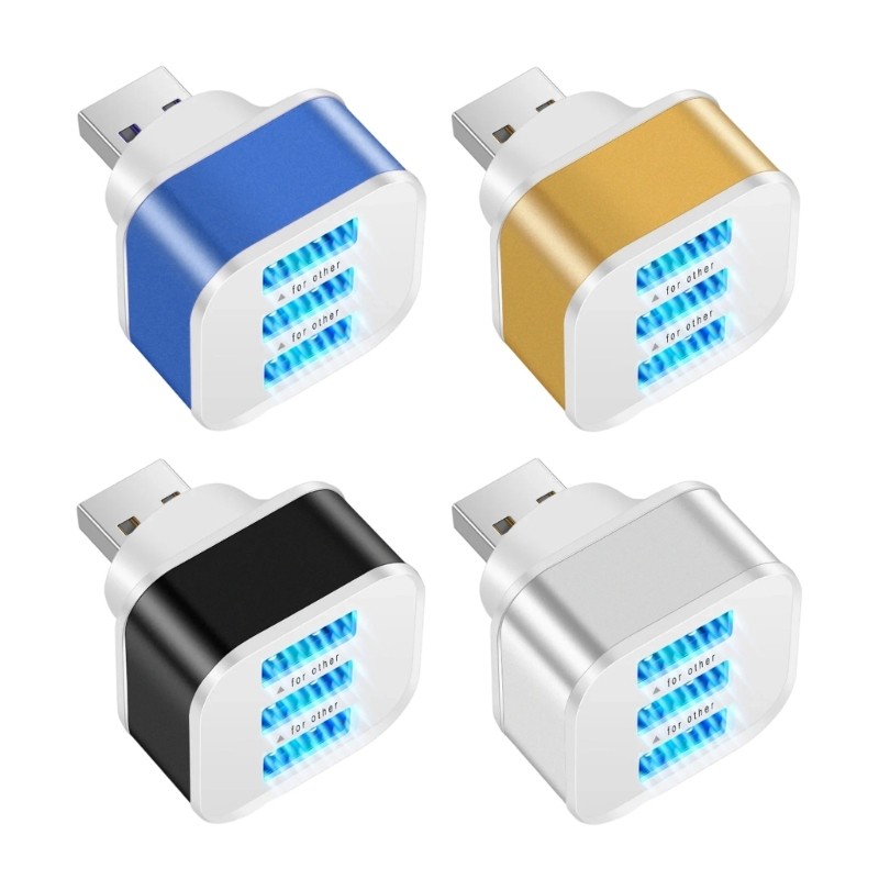 DLAY 3 Portas USB2 0 Divisor Extensor Acessórios De Computador 1 Macho Para Expansão De Energia Múltipla Dispositivos Mó