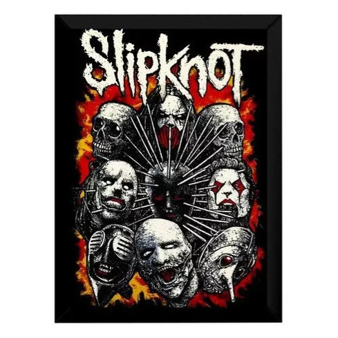 Quadro Placas Decorativas Poster Slipknot Banda Arte Poster musica album sem moldura