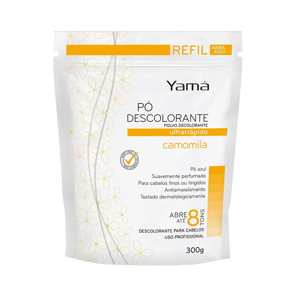 Descolorante Yamá Camomila Refil 300g em Oferta na Shopee