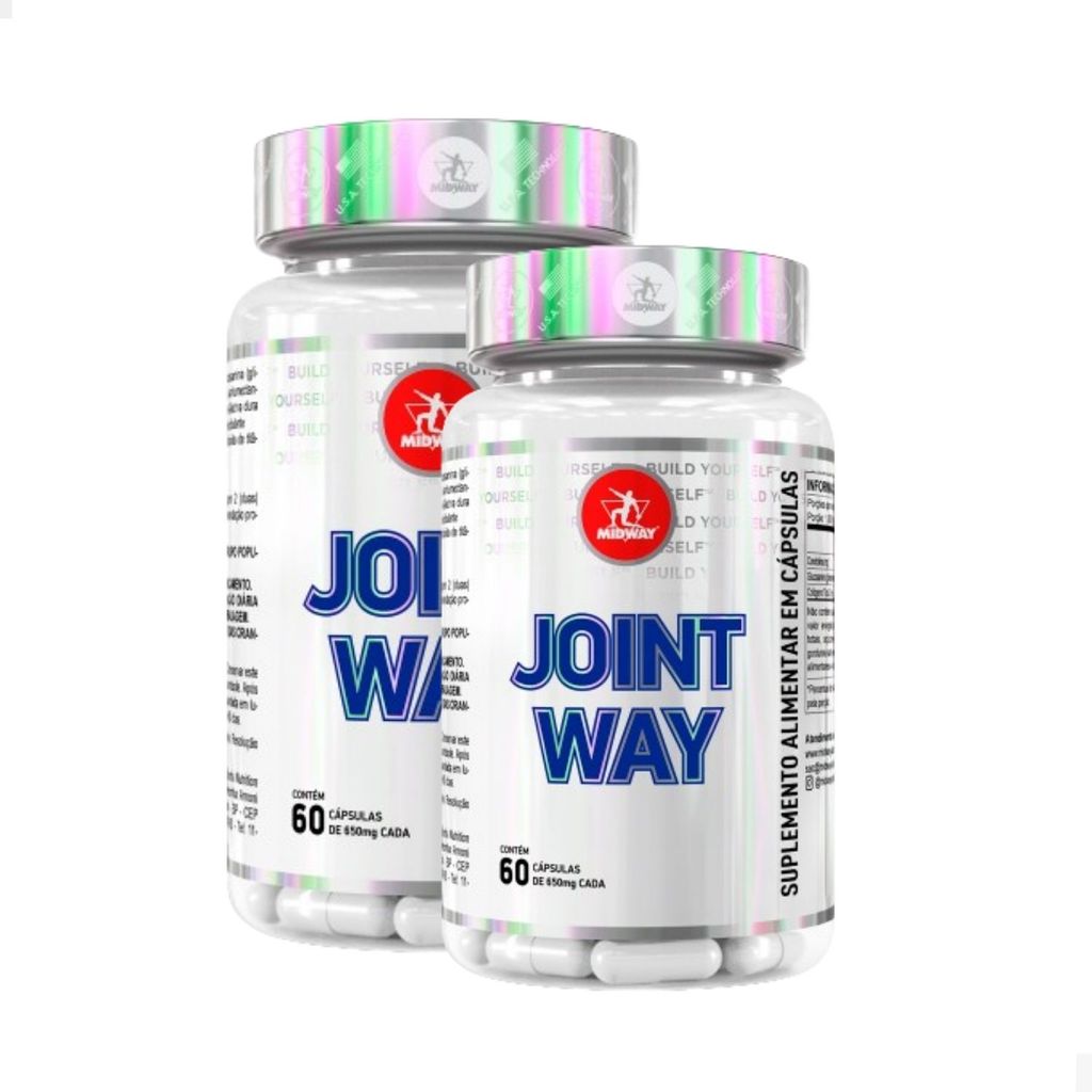 2 Unidades Joint Way Glucosamina, Condroitina, Colágeno Tipo II Midway