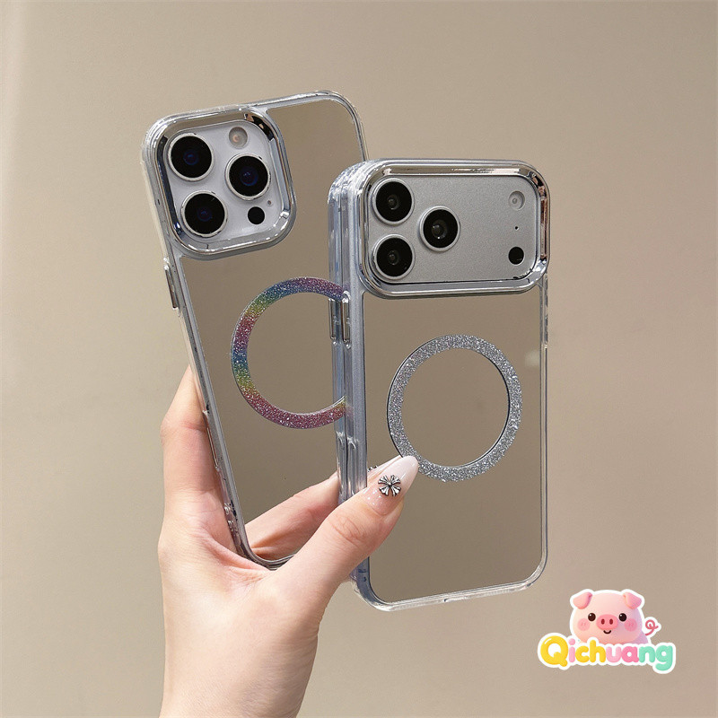 Capa Magnética De Espelho De Maquiagem Para Samsung Galaxy A35 A34 A33 A25 A24 A23 M23 M13 A73 A72 A71 A70S A55 A54 A53 