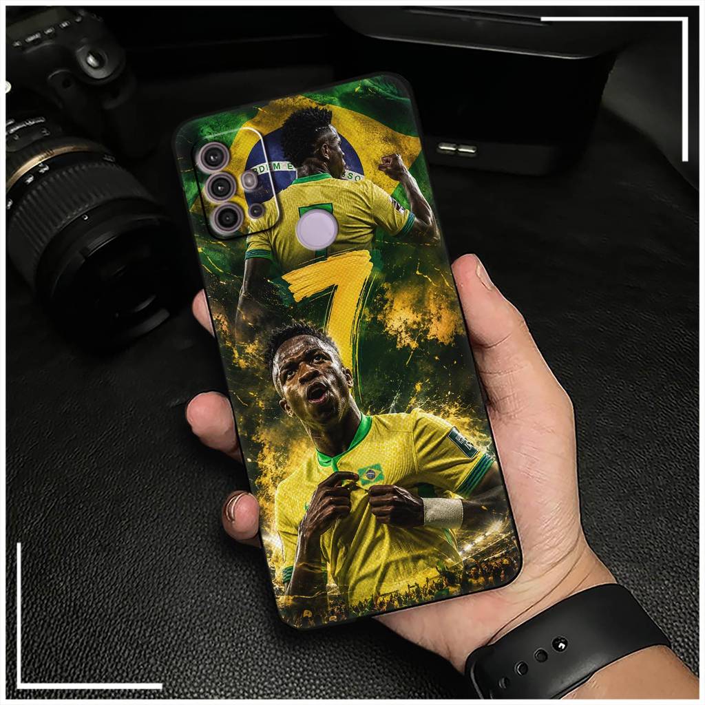Capa De Telefone De Silicone À Prova D'água Para MOTO G30/G10/G20/Lenovo K30 Note/K30 Pro Futebol Anti-Poeira Resistente