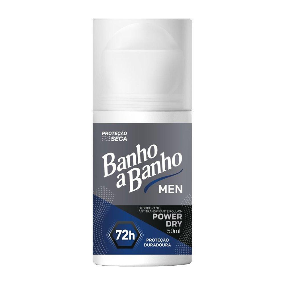 Desodorante Roll-On Ypê Banho a Banho Masculino Power Dry 50ml