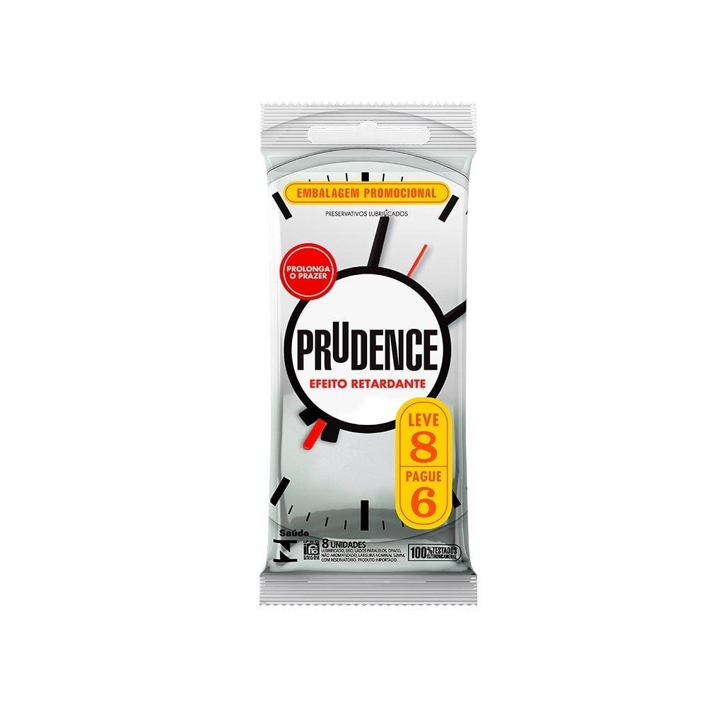 Preservativo Prudence Efeito Retardante - 6 Embalagens c/ 8 unidades