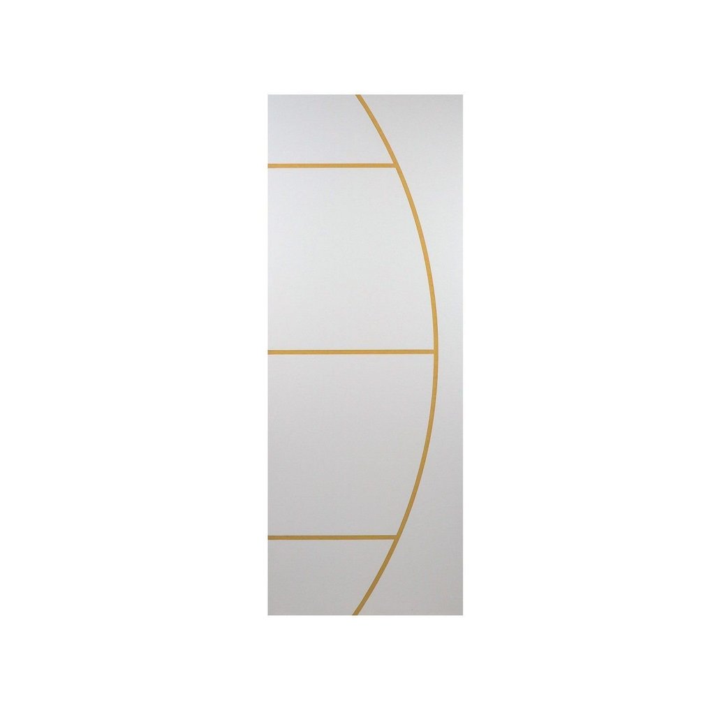 Folha de Porta Madeira Decorada 210x70cm Espessura 3,5cm Gaúcha MGM Branco Branco