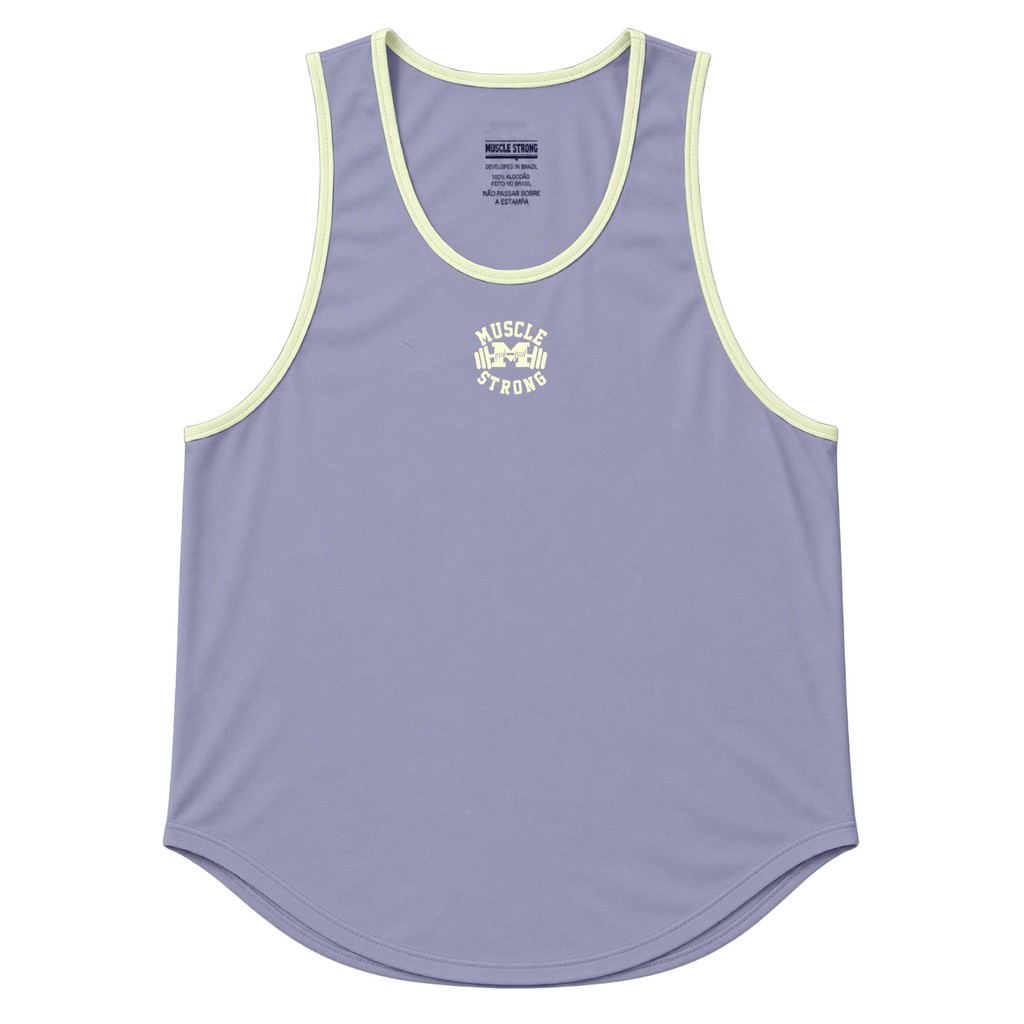 Regata Tradicional Muscle Strong Cinza Logo