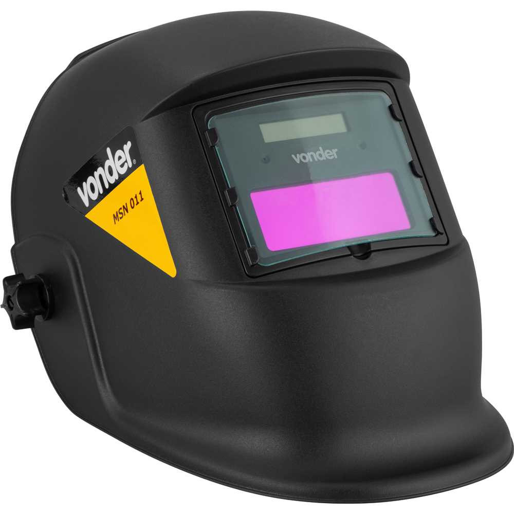 Máscara De Solda Automática Vonder MSN 011 LCD Tonalidade 11 Com 2 Sensores Para Eletrodo MIG TIG