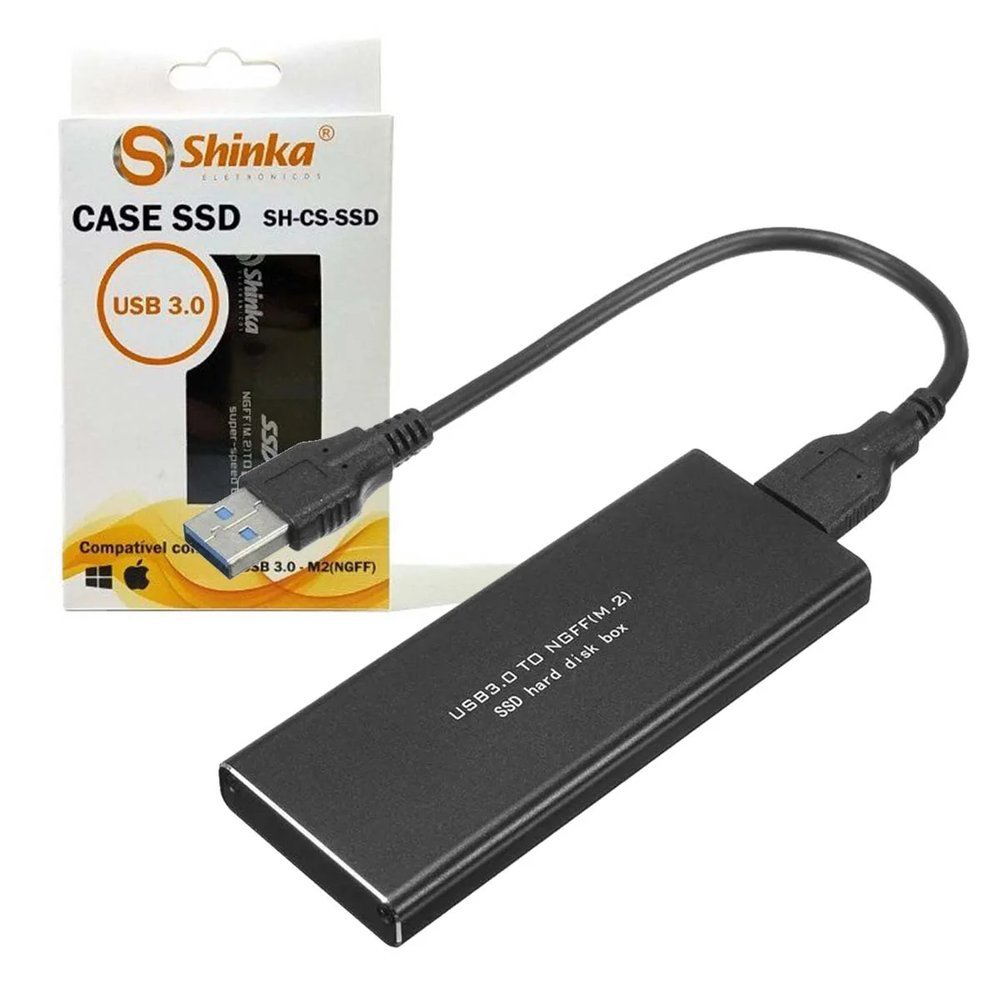 CASE EXTERNO PARA SSD M2 NVME PCIE  TYPE C USB 3.0 SH-CS-SSD-NVME