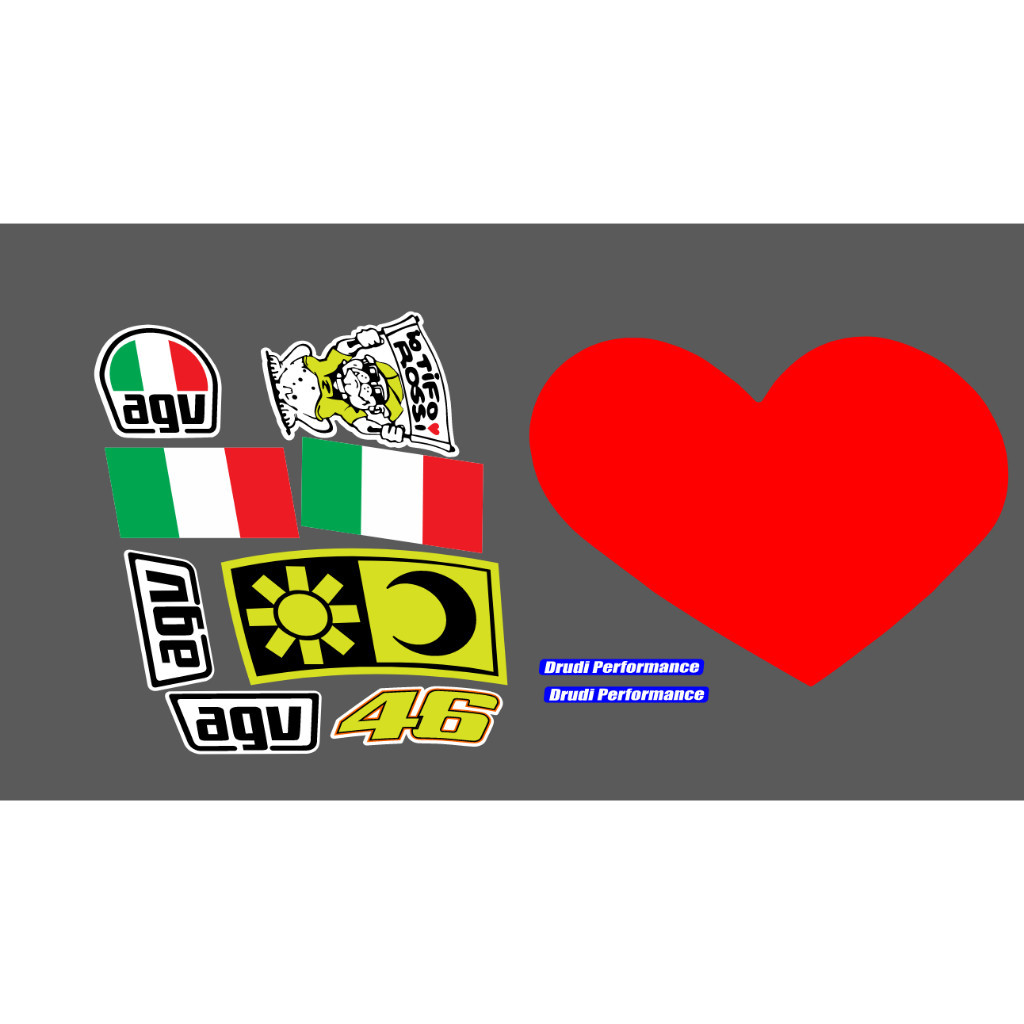 Adesivos AGV coração