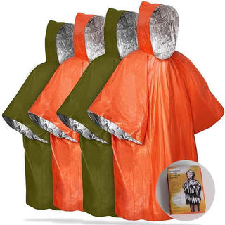 Capa de chuva descartável ao ar livre, cobertor de primeiros socorros, isolamento de emergência, salva-vidas, saco de do