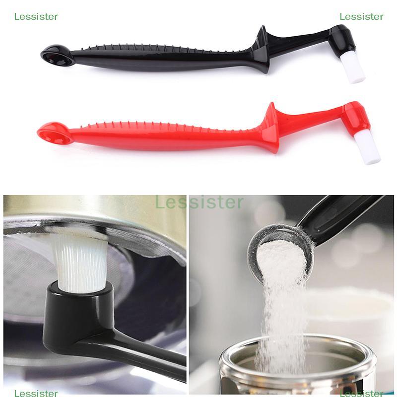 leesisters 1PC Escova De Café Espresso Máquina Limpeza Cabo Longo Integrado Dois-Em-Um Com Colher Náilon BR