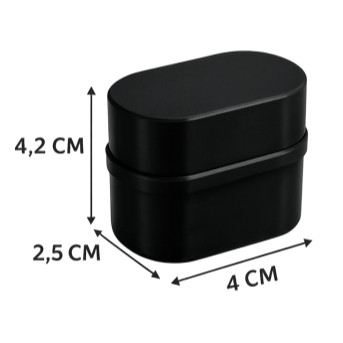 Porta Ampola para 2 Ampolas + 2 Tampas | Organizador para 2 Unidades - 3ml